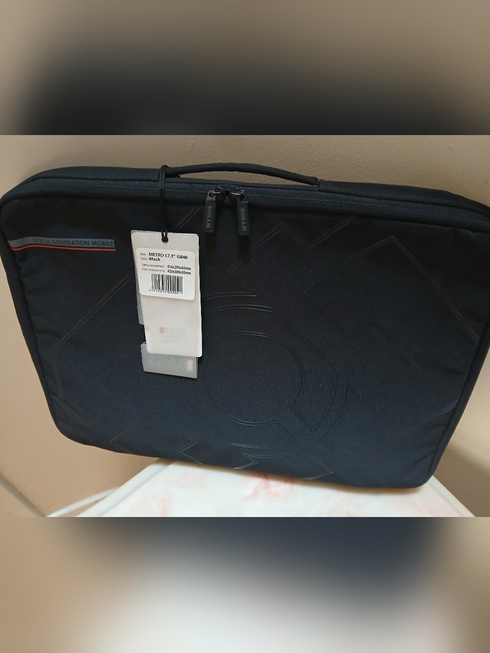 Golla Black Laptop Sleeve Case - Metro 17"